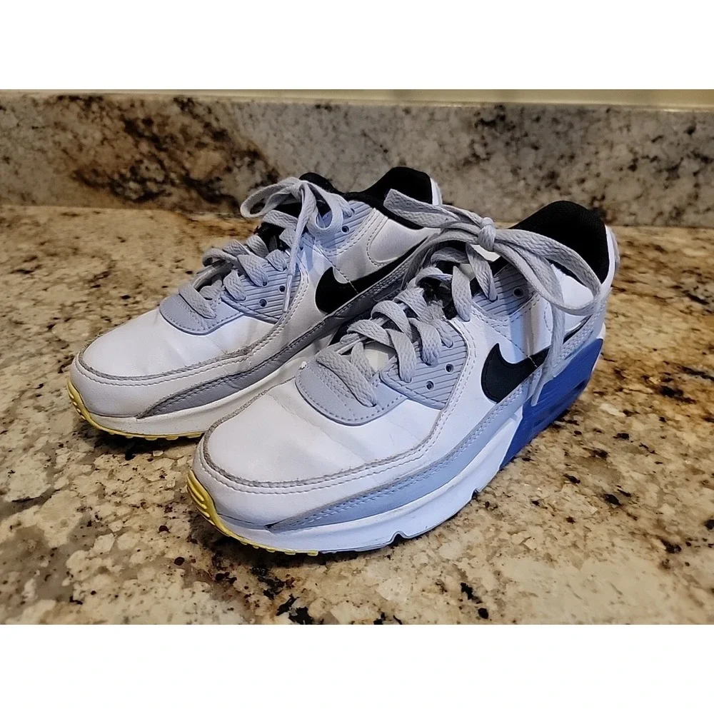 Nike Air Max 90 LTR Womens Size 7/Kids 5.5Y Blue Whisper Royal Pink DV3607-101